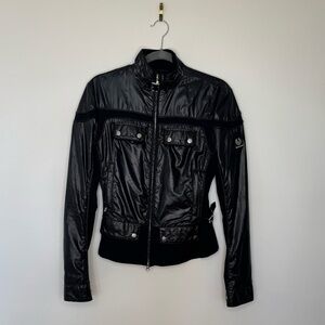 Belfast Vintage Women Motorcycle Jacket - Black - EU Size 44